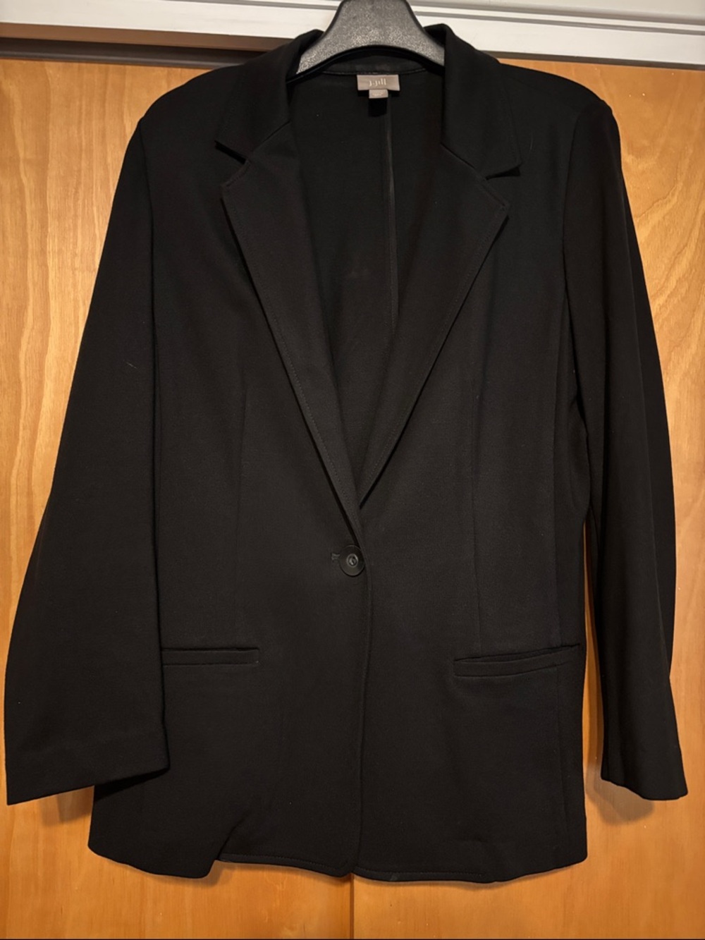 Black Single-Button Blazer